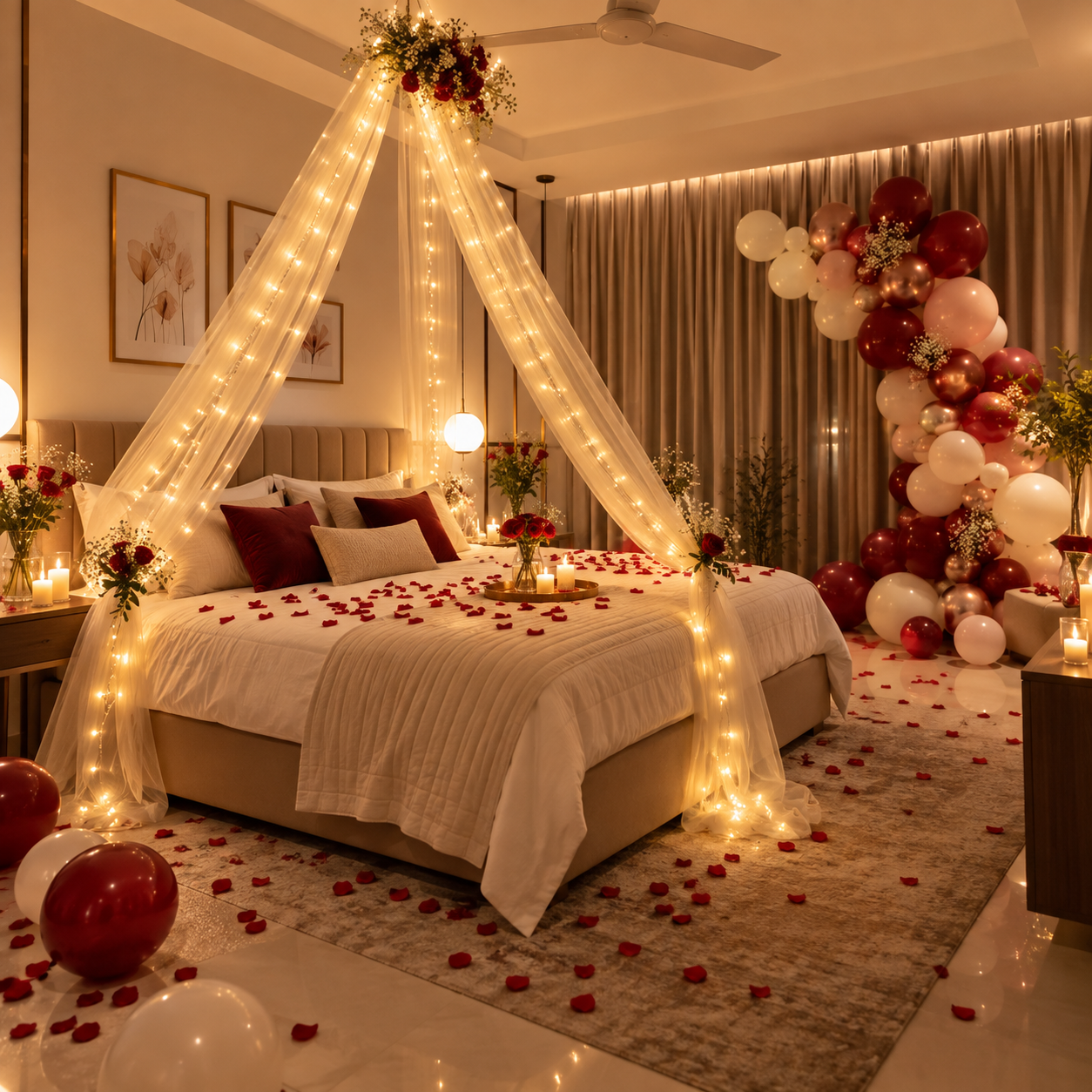 Anniversary Bedroom Setup