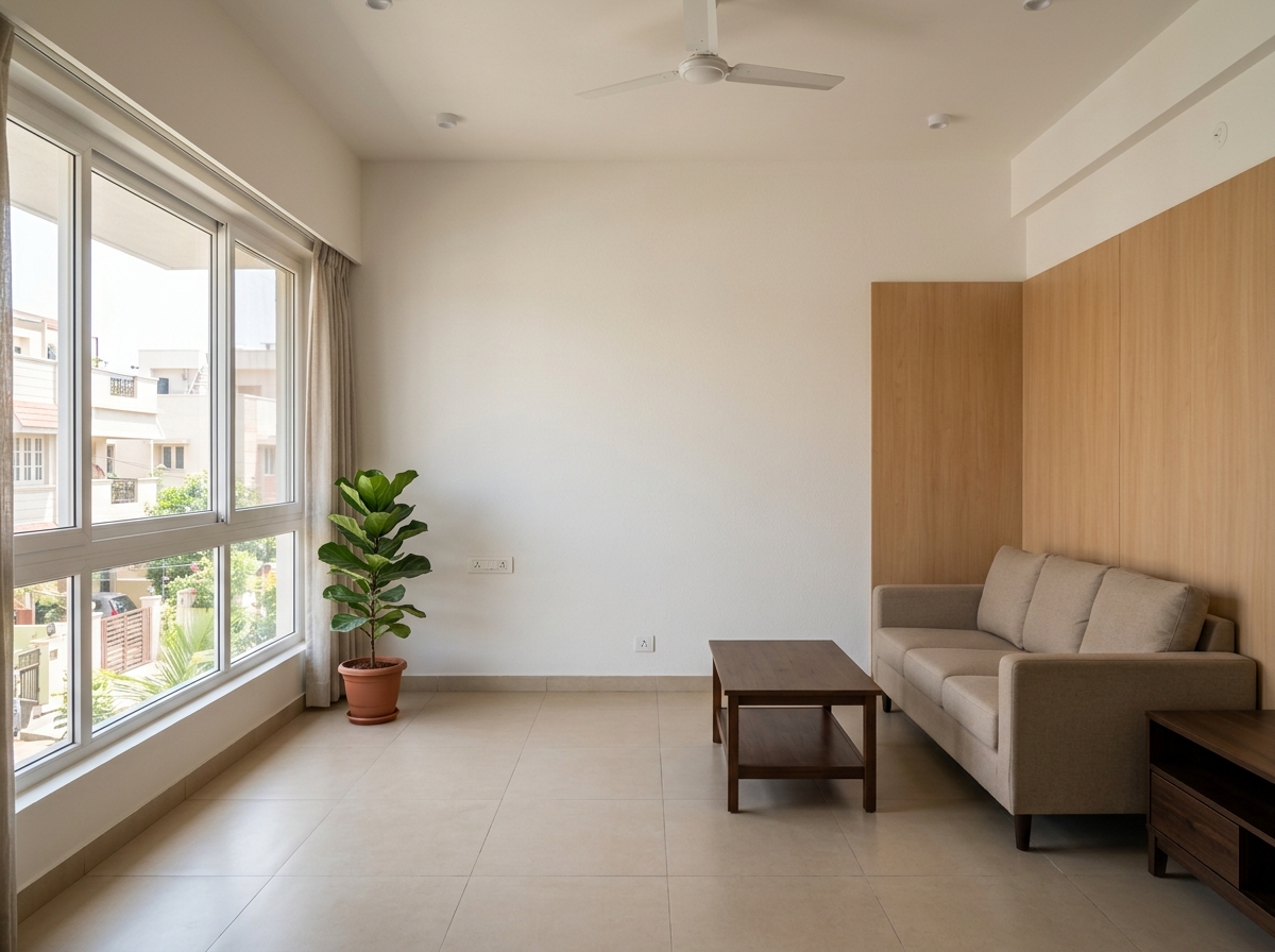 Everyday living room before decoration